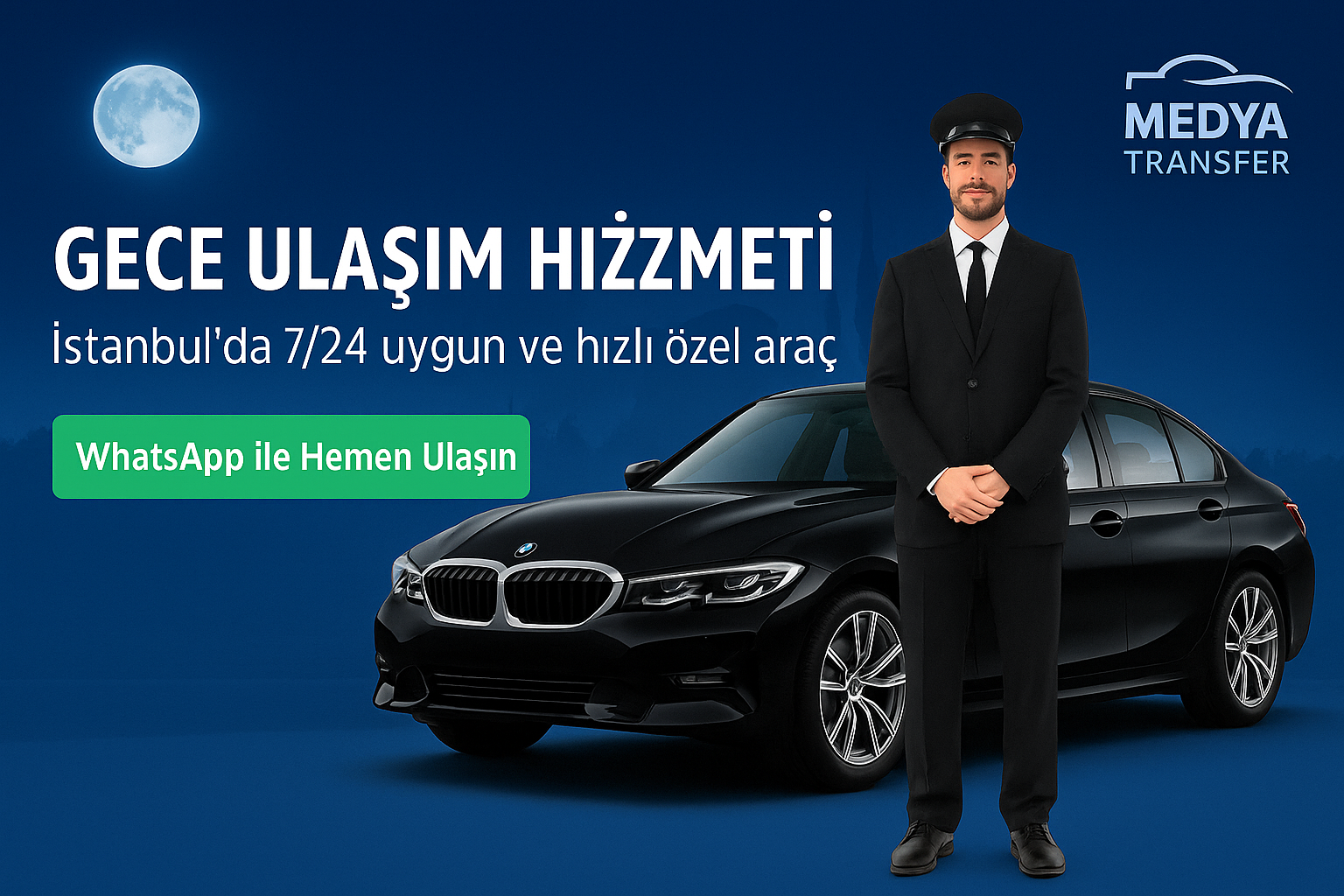 Gece Ulaşım Hizmeti – İstanbul’da 7/24 Uygun ve Hızlı Özel Araç